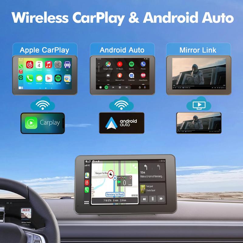 Upgraded Car Wireless CarPlay Screen for Andriod & Iphone